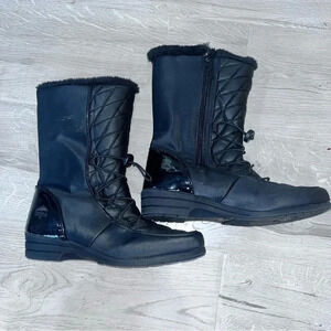 Totes rain and snow boots - black in color